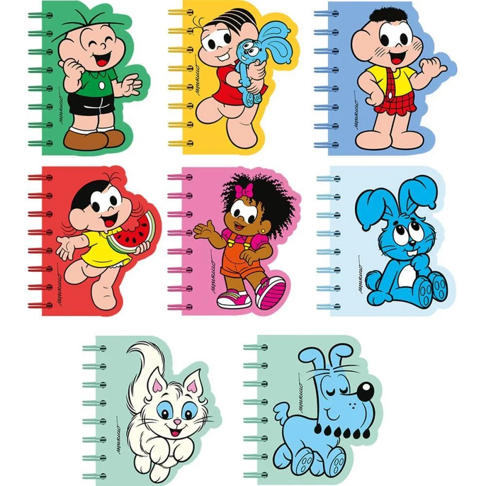 CADERNETA ESPIRAL CAPA DURA TURMA DA MONICA 60F RECORTADO CULTURAMA (PCT.C/08) - imagem 2