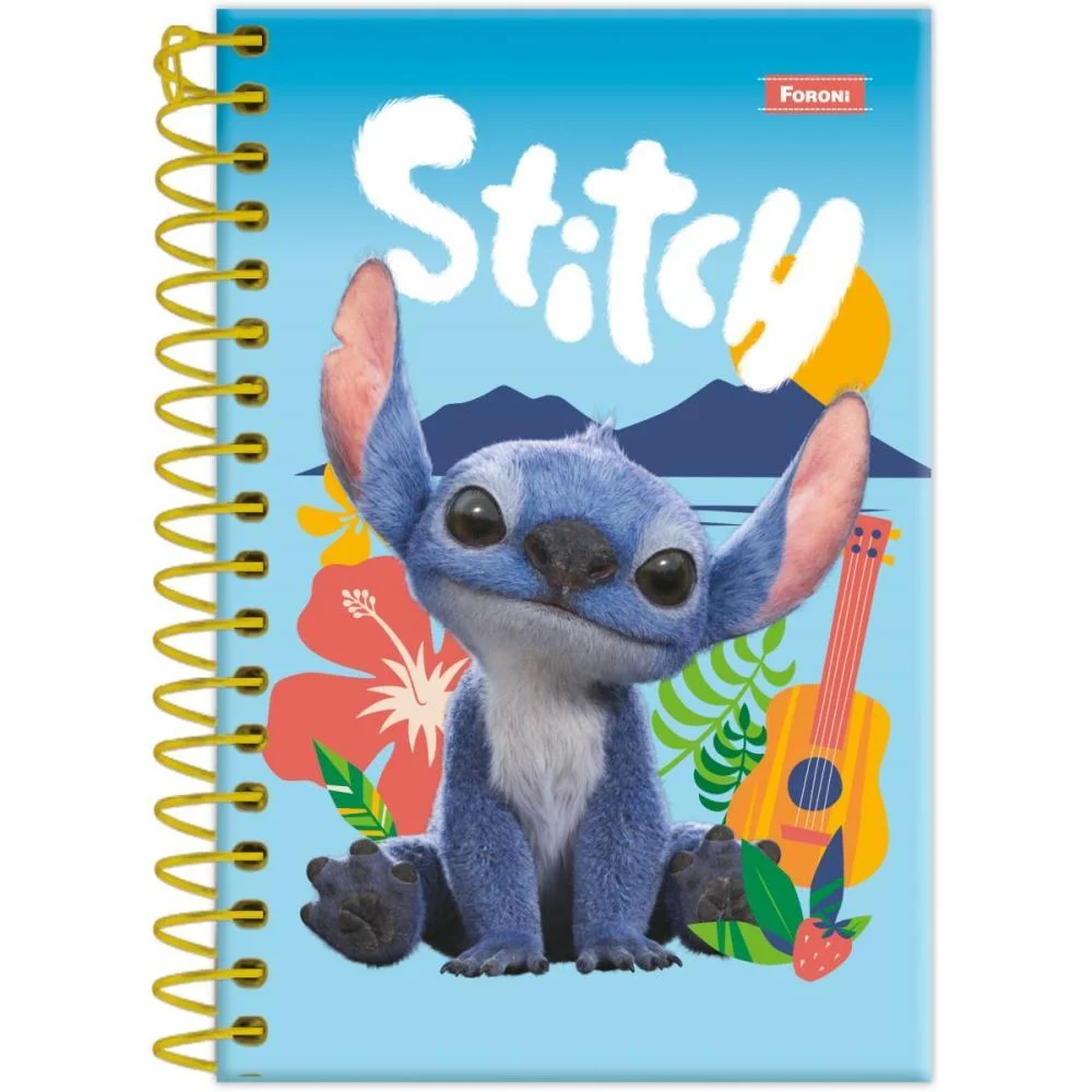 CADERNETA ESPIRAL CAPA DURA STITCH MOVIE 80F FORONI (PCT.C/04) - imagem 2