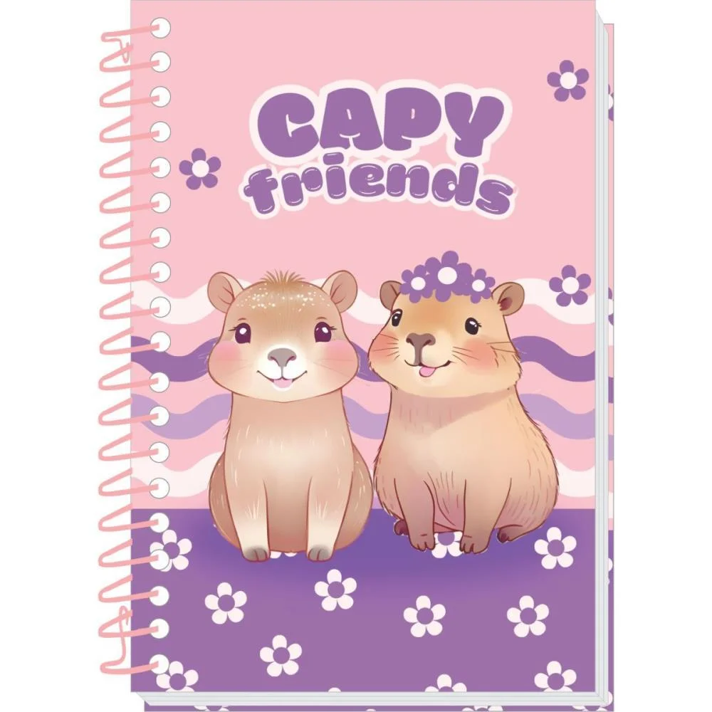 CADERNETA ESPIRAL CAPA DURA DECORADA 1/8 64F 12 MODELOS TAMOIO (PCT.C/05) - imagem 8