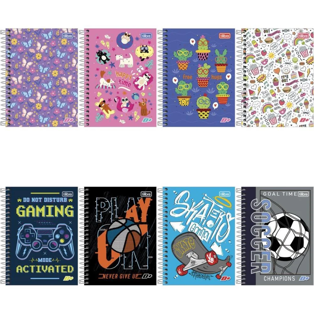 CADERNETA ESPIRAL CAPA DURA D+ 1/8 96FLS. TILIBRA (PCT.C/04) - imagem 2