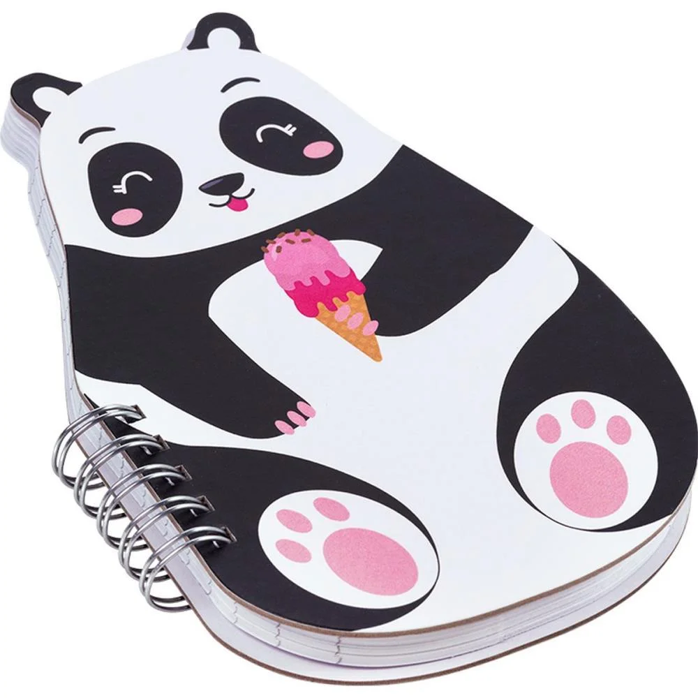 CADERNETA ESPIRAL CAPA DURA CAPIVARA E PANDA ZOO 80FL (S) BRW (PCT.C/04) - imagem 4