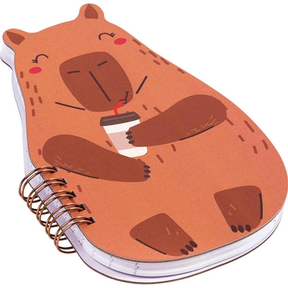 CADERNETA ESPIRAL CAPA DURA CAPIVARA E PANDA ZOO 80FL (S) BRW (PCT.C/04) - imagem 5