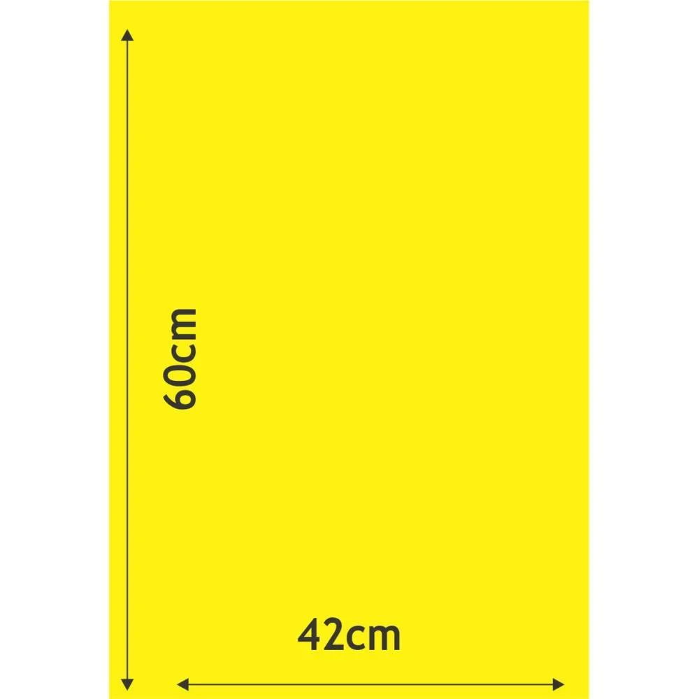 CARTAZ PARA MARCACAO LISO AMARELO A2 250G 42X60CM RADEX (PCT.C/100) - imagem 3