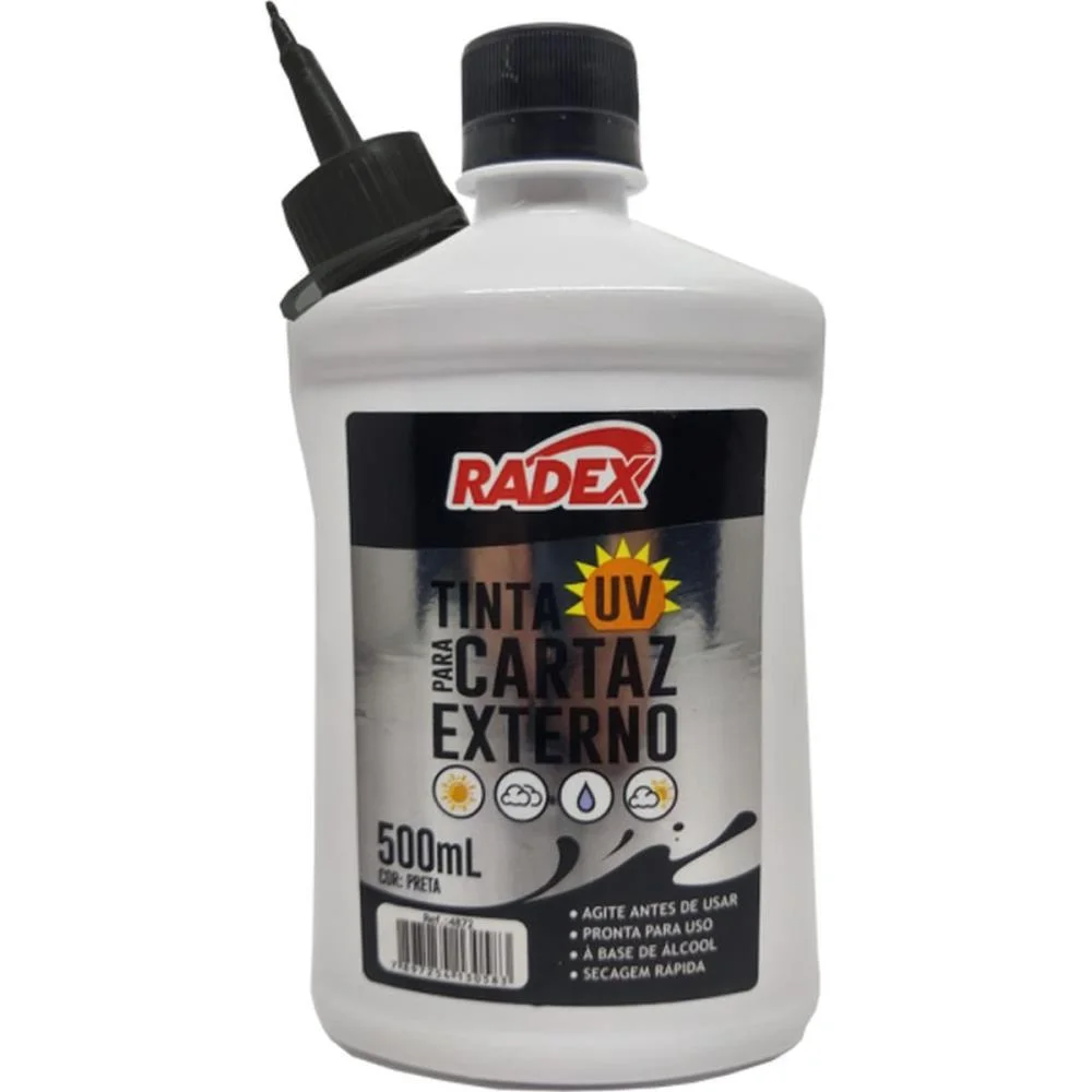 TINTA MARCADOR PERMANENTE TINTA P/CARTAZ EXTERNO 500MLPT RADEX (UNIDADE) - imagem 2
