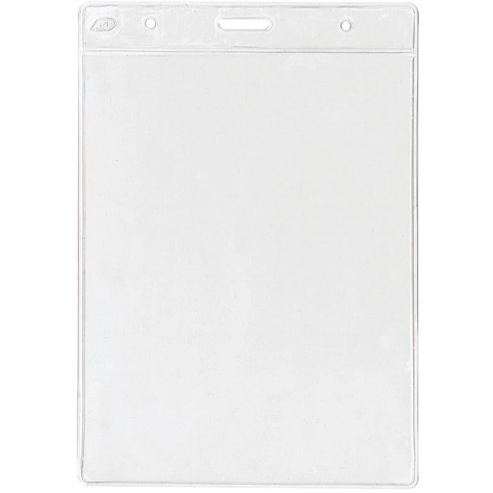 CRACHA SEM PRESILHA TRANSPARENTE 120 MM X 155 MM ACP (PCT.C/50) - imagem 2