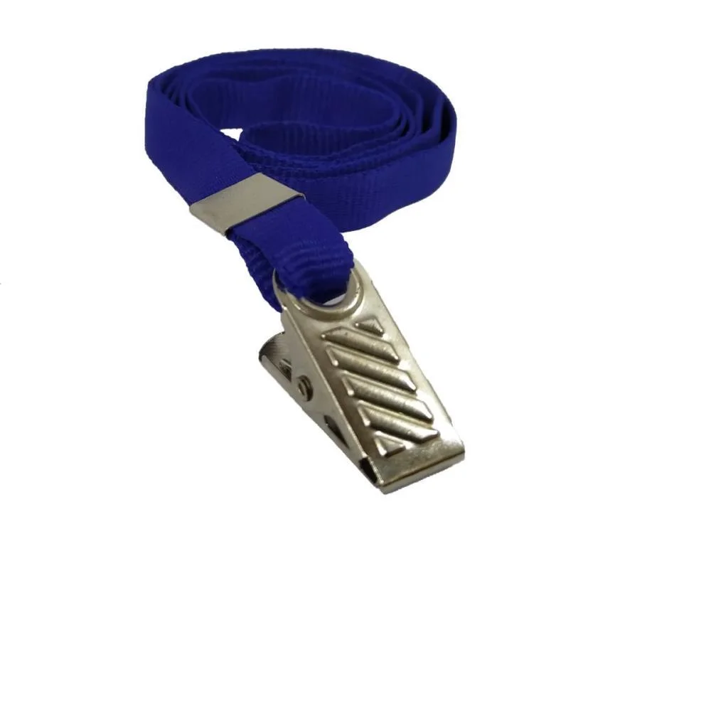 CORDAO PARA CRACHA TECIDO AZUL C/PRESILHA JACARE MARES (PCT.C/10) - imagem 4