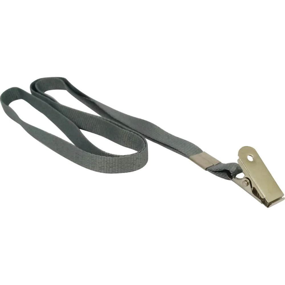 CORDAO PARA CRACHA TECIDO CINZA C/PRESILHA JACARE MARES (PCT.C/10) - imagem 5