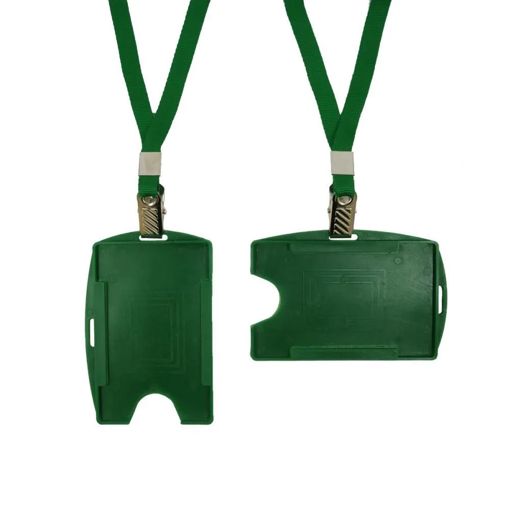 CORDAO PARA CRACHA TECIDO VERDE C/PRESILHA JACARE MARES (PCT.C/10) - imagem 2