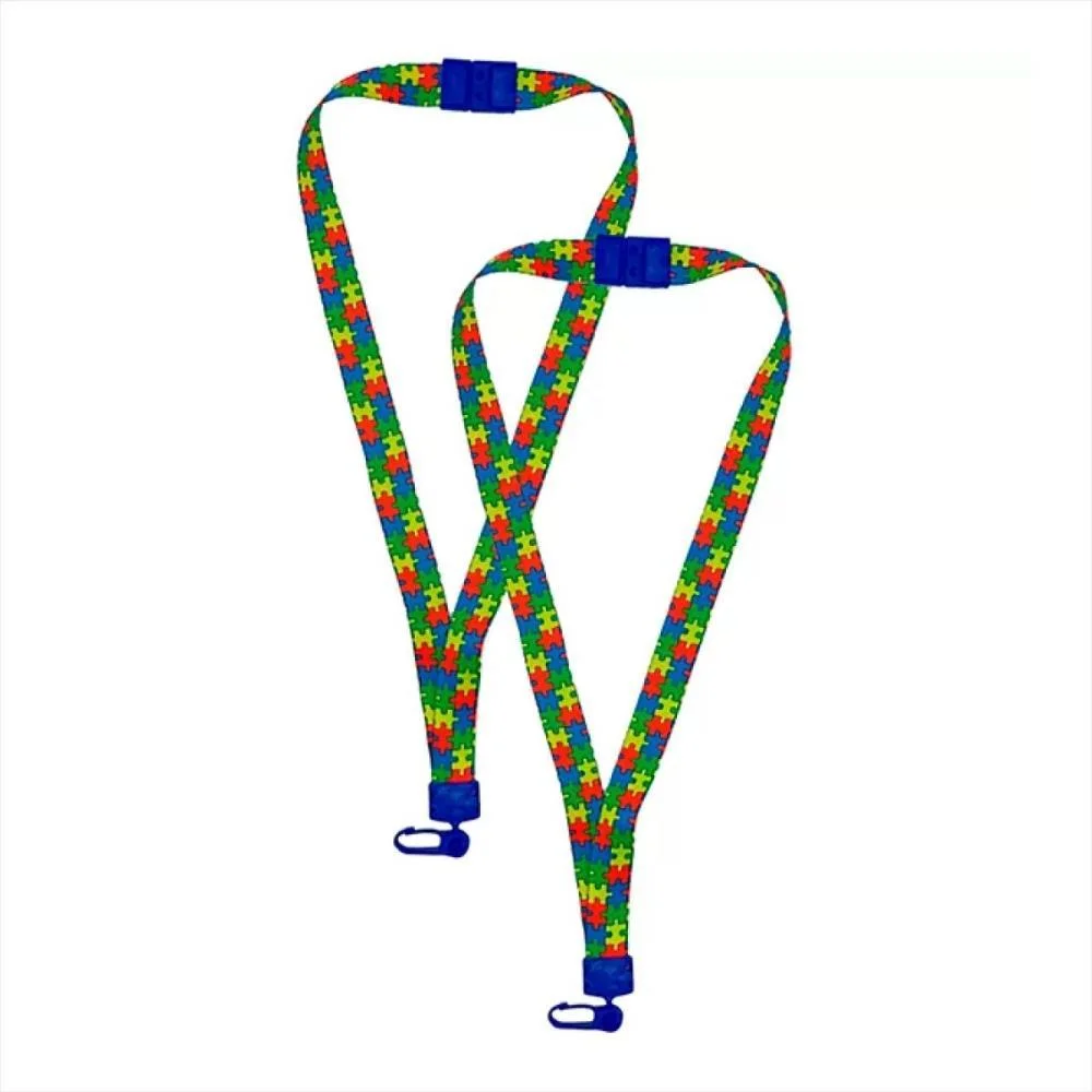 CORDAO PARA CRACHA TECIDO QUEBRA-CABECA TEA C/PRE ROMITEC (PCT.C/02) - imagem 3