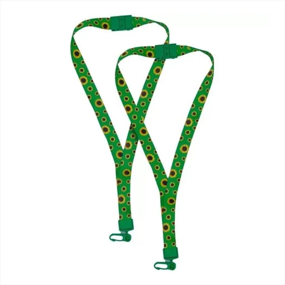 CORDAO PARA CRACHA TECIDO GIRASSOL TEA C/PRESILHA ROMITEC (PCT.C/02) - imagem 2