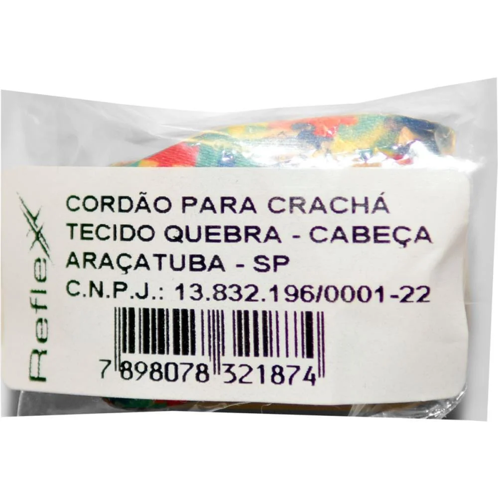 CORDAO PARA CRACHA TECIDO QUEBRA CABEÇA TEA REFLEX (PCT.C/05) - imagem 5