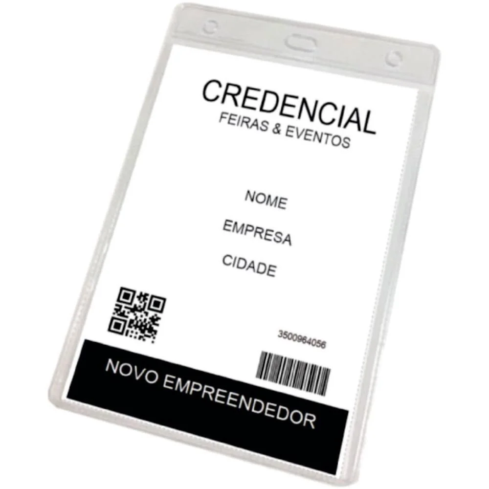 CRACHA SEM PRESILHA VERTICAL 110X150 TRANSPARENTE ROMITEC (PCT.C/10) - imagem 3