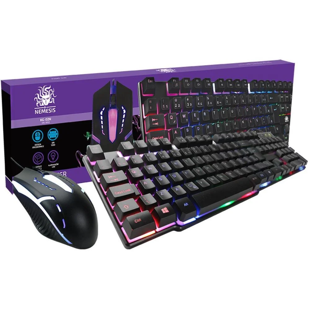 KIT PERIFERICOS TECLADO+MOUSE GAMER START USB SANTANA CENTRO (UNIDADE) - imagem 2