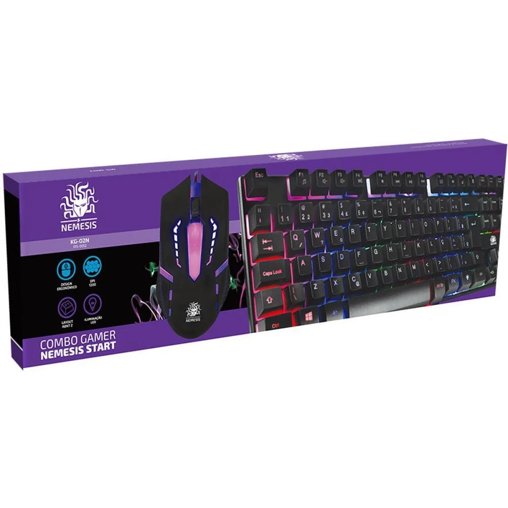 KIT PERIFERICOS TECLADO+MOUSE GAMER START USB SANTANA CENTRO (UNIDADE) - imagem 5