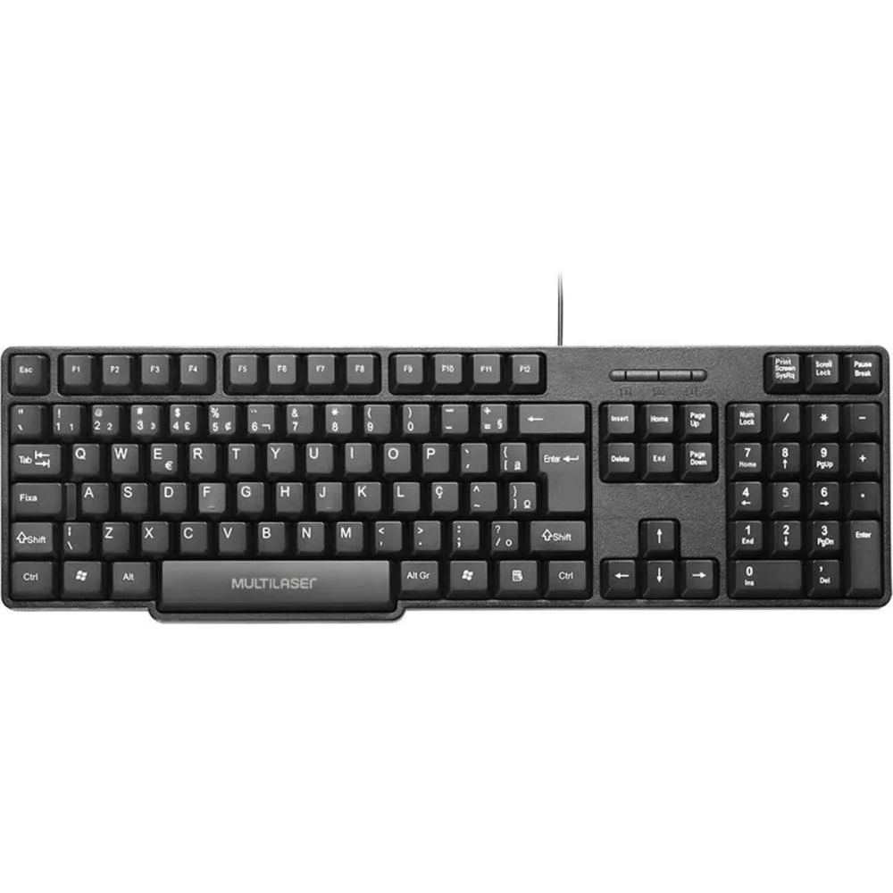 TECLADO USB BASICO SLIM PRETO MULTI (UNIDADE) - imagem 3