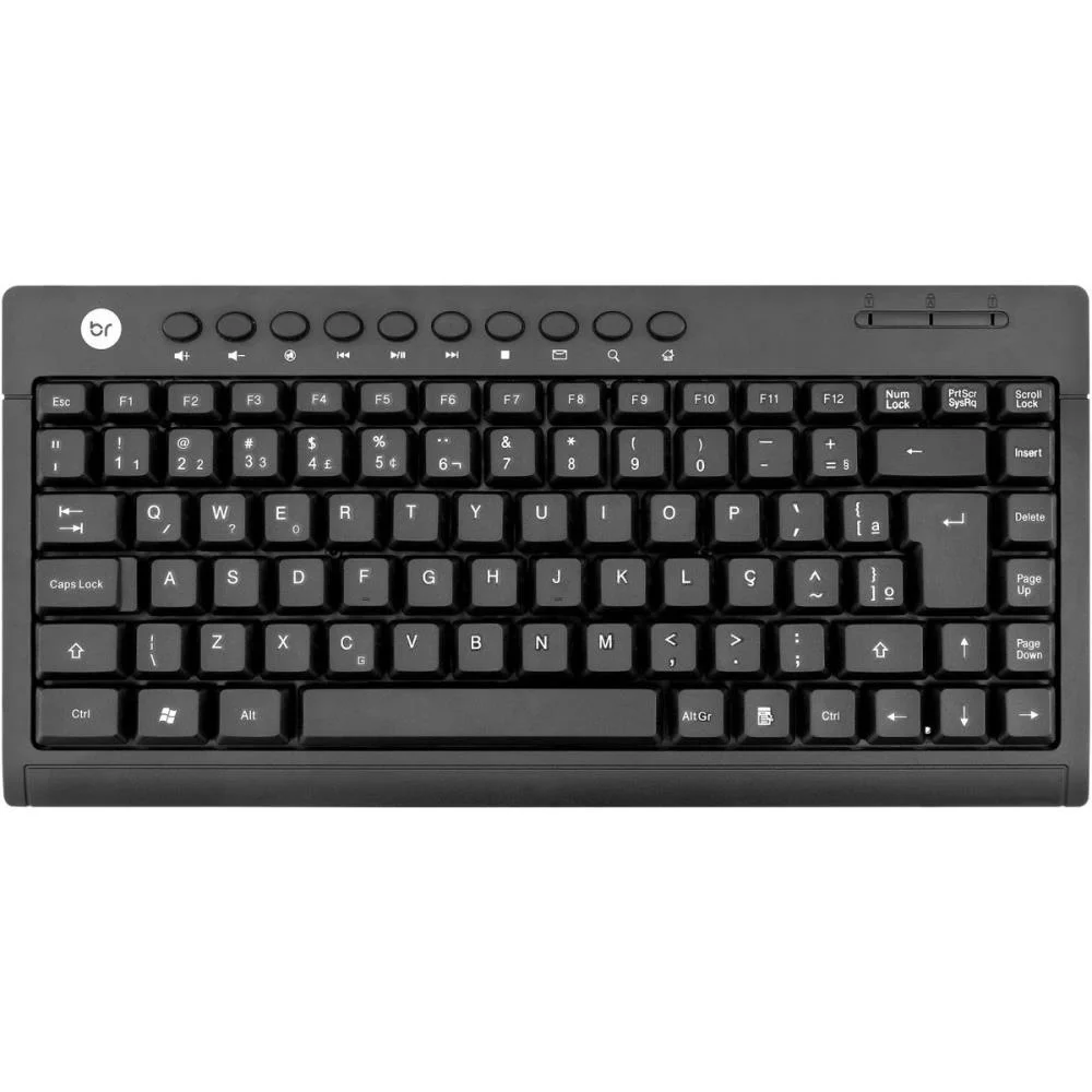 TECLADO USB MULTIMIDIA MINI PRETO BRIGHT (UNIDADE) - imagem 4