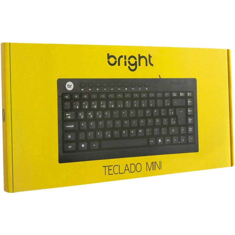 TECLADO USB MULTIMIDIA MINI PRETO BRIGHT (UNIDADE) - imagem 6
