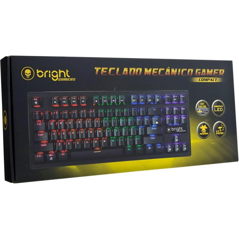 TECLADO USB GAMER MECANICO COMPACT II BRIGHT (UNIDADE) - imagem 5