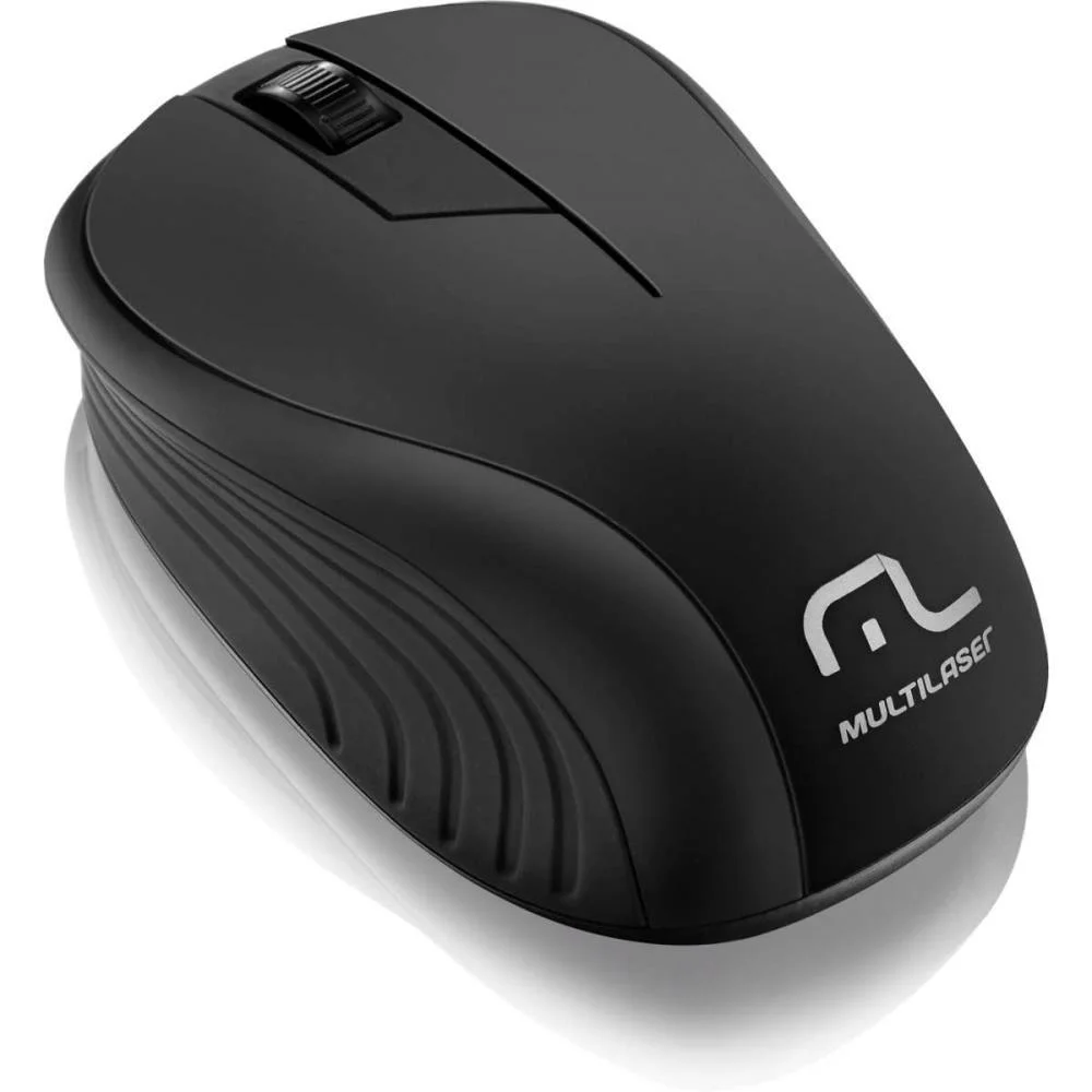 MOUSE OPTICO SEM FIO 1200DPI 2.4GHZ ALC. 10MT PRETO MULTI (UNIDADE) - imagem 2