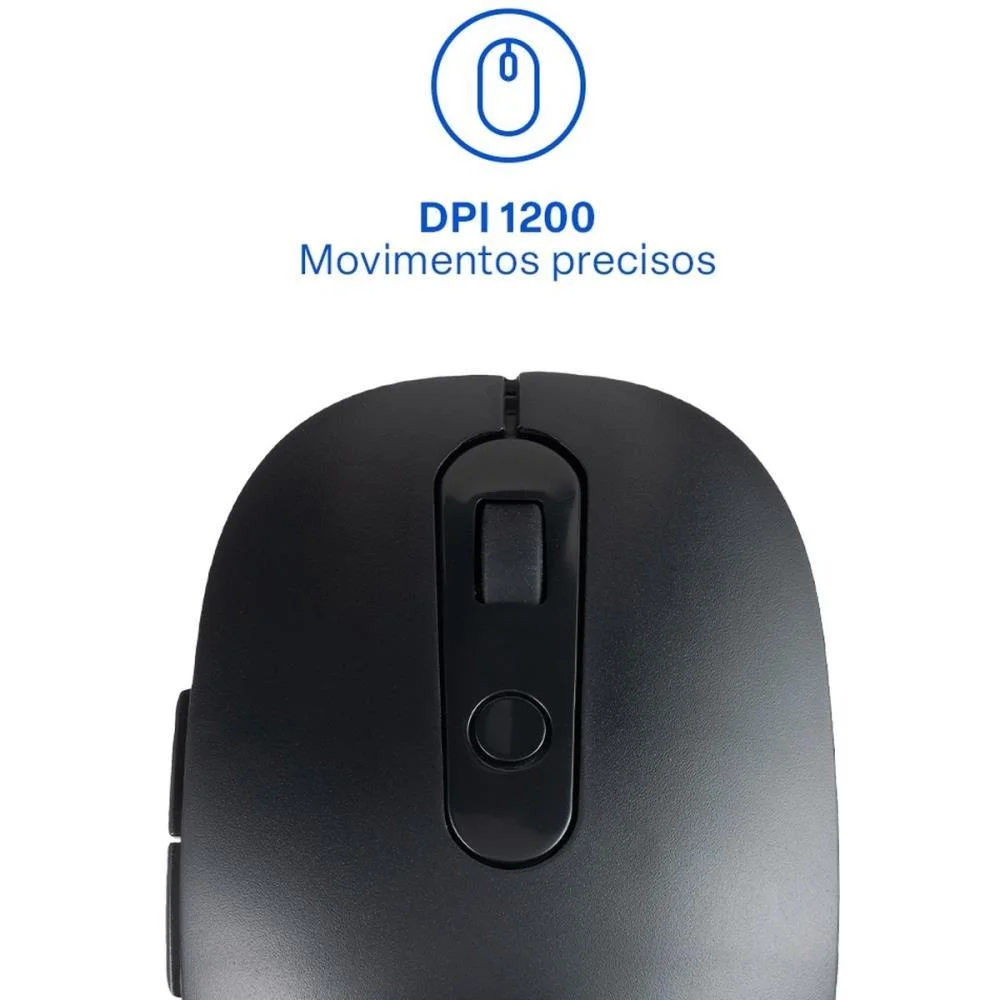 KIT PERIFERICOS TECL+MOUSE S/FIO 1600DPI SILEN MULTI (KIT) - imagem 6