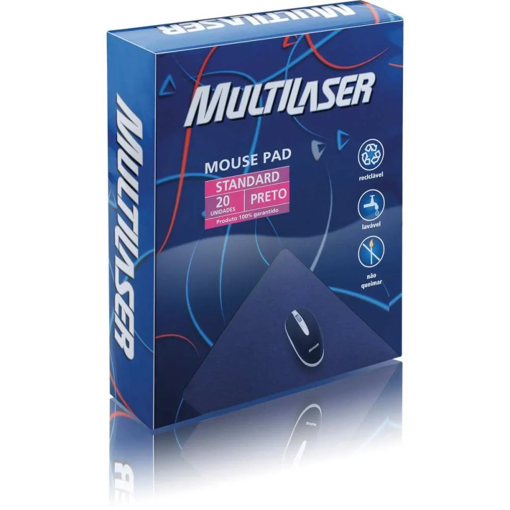 MOUSE PAD SLIM SOFT 22X18CM PRETO MULTI (CX.C/20) - imagem 4