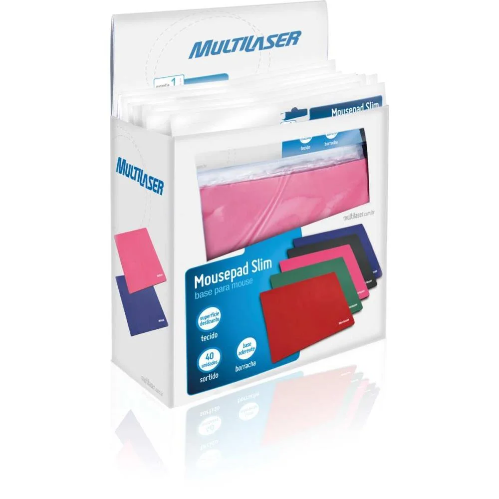 MOUSE PAD SLIM SOFT 22X18CM CORES SORT. MULTI (CX.C/40) - imagem 4