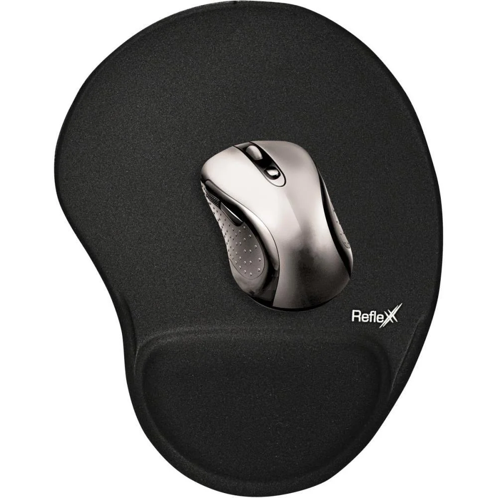 MOUSE PAD TECIDO PRETO C/APOIO 19X25CM REFLEX (UNIDADE) - imagem 2