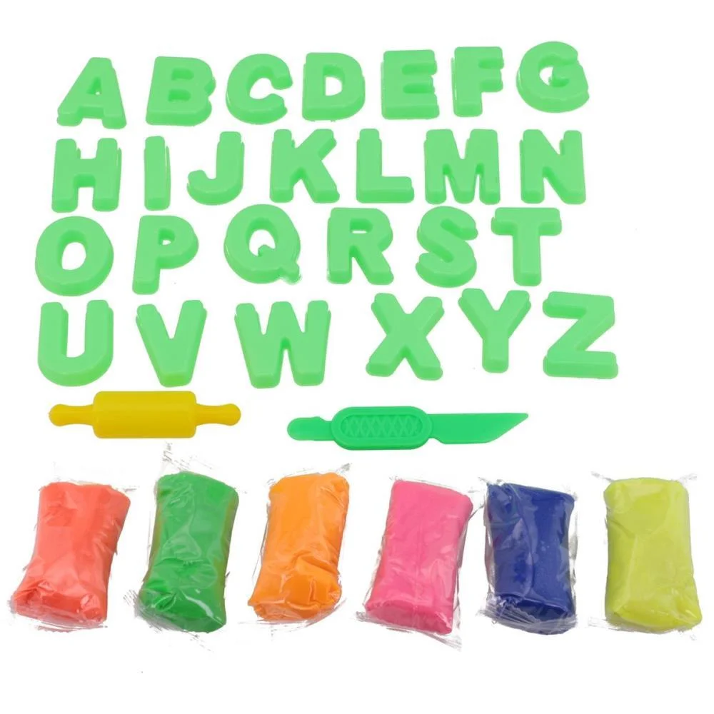 MASSA PARA MODELAR CRIATIVA ALFABETO 300G 34PCS C/MOLDES MAGIC KIDS (UNIDADE) - imagem 4