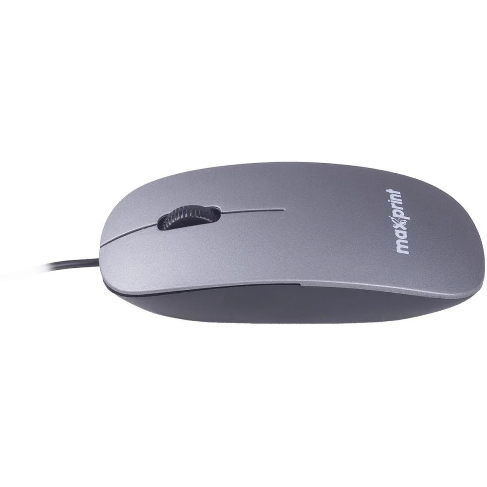 MOUSE OPTICO USB 1200DPI SURFACE CINZA 2.0M MAXPRINT (UNIDADE) - imagem 3