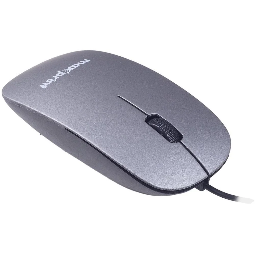 MOUSE OPTICO USB 1200DPI SURFACE CINZA 2.0M MAXPRINT (UNIDADE) - imagem 5