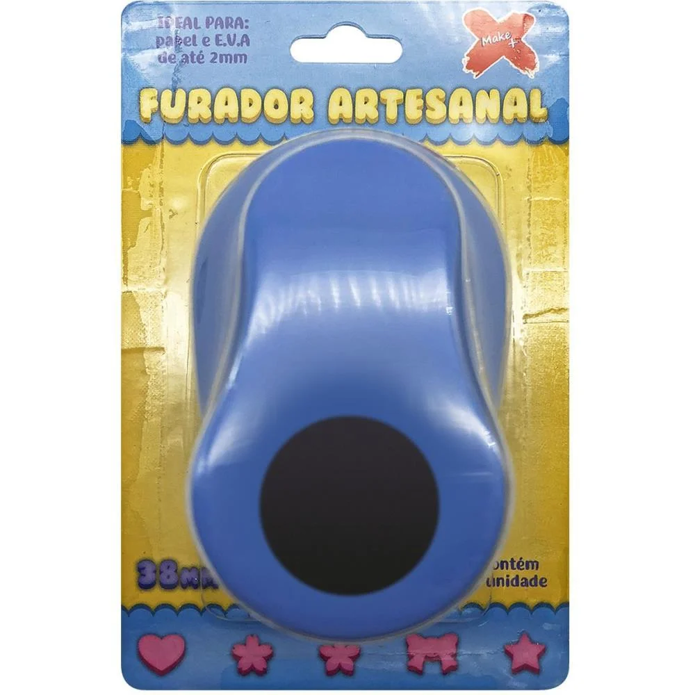 FURADOR PAPEL E EVA GIGANTE CIRCULO 38MM. MAKE+ (UNIDADE) - imagem 4