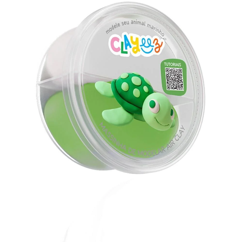 MASSA PARA MODELAR CRIATIVA CLAYEEZ ANIMAIS MARINHOS 12G(S DOCE BRINQUEDO (DP.C/18) - imagem 4