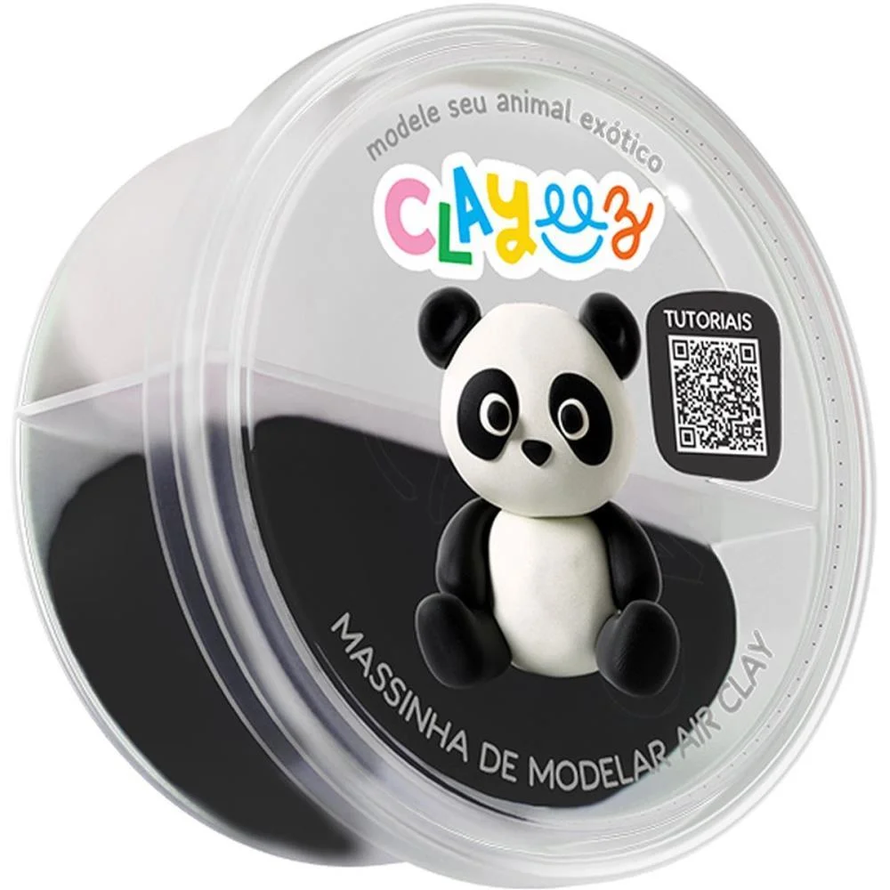 MASSA PARA MODELAR CRIATIVA CLAYEEZ ANIMAIS EXOTICOS 12G(S DOCE BRINQUEDO (DP.C/18) - imagem 3