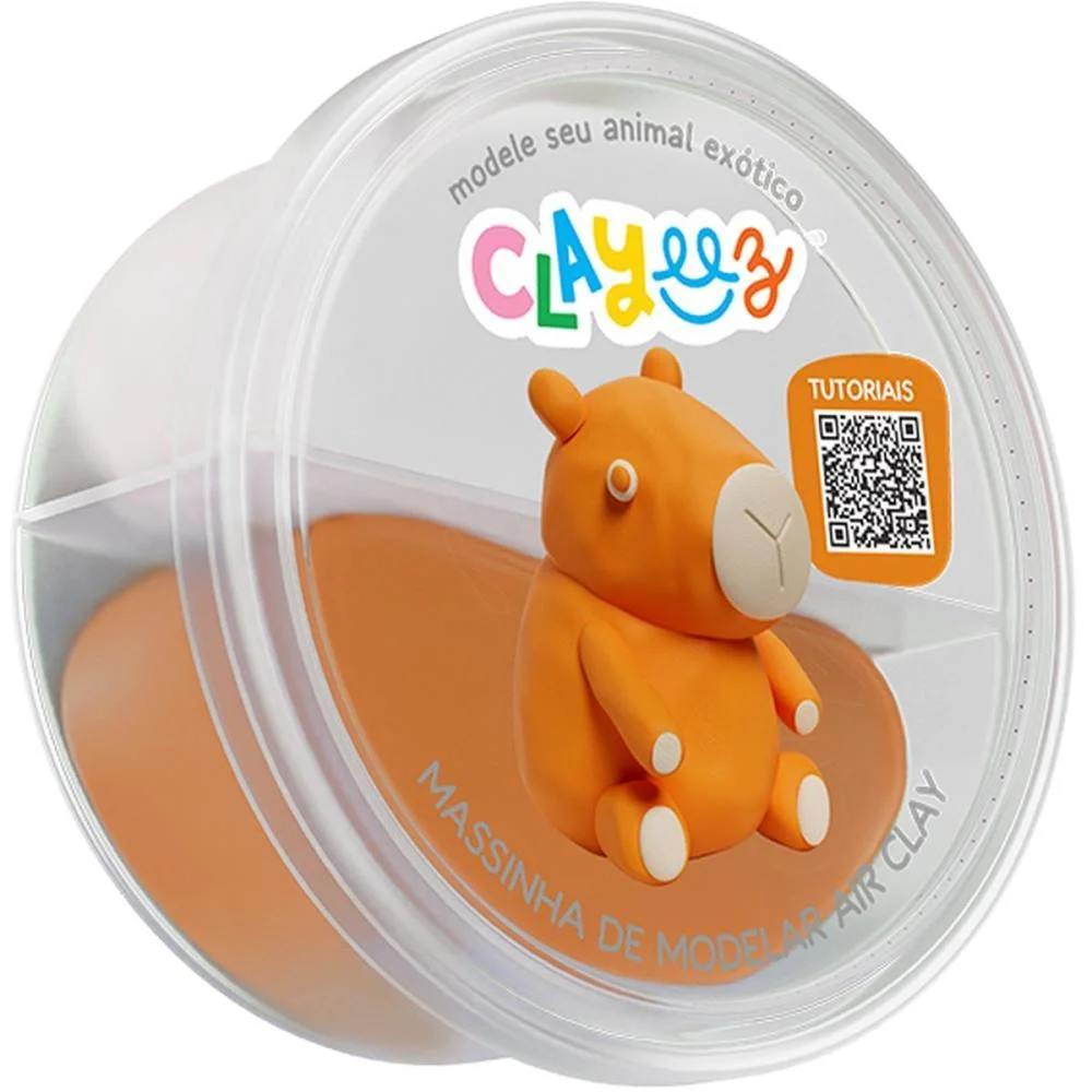 MASSA PARA MODELAR CRIATIVA CLAYEEZ ANIMAIS EXOTICOS 12G(S DOCE BRINQUEDO (DP.C/18) - imagem 5