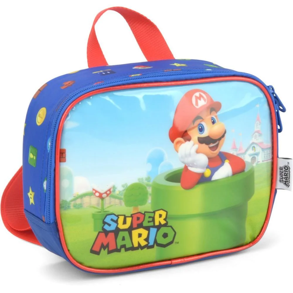 LANCHEIRA TERMICA SUPER MARIO BROS MAO/COSTA AZU LUXCEL (UNIDADE) - imagem 2