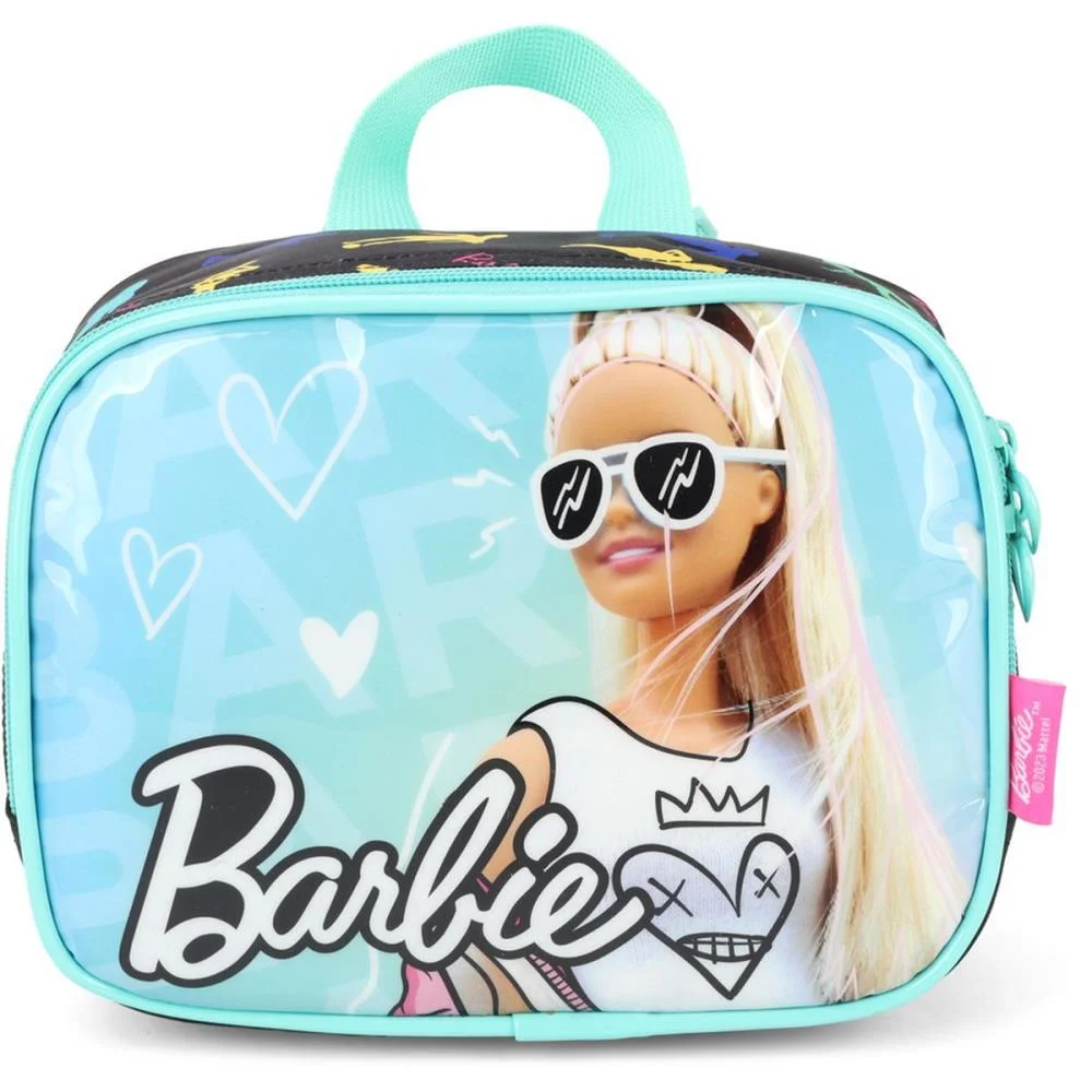LANCHEIRA TERMICA BARBIE MAO/COSTA VERDE LUXCEL (UNIDADE) - imagem 2