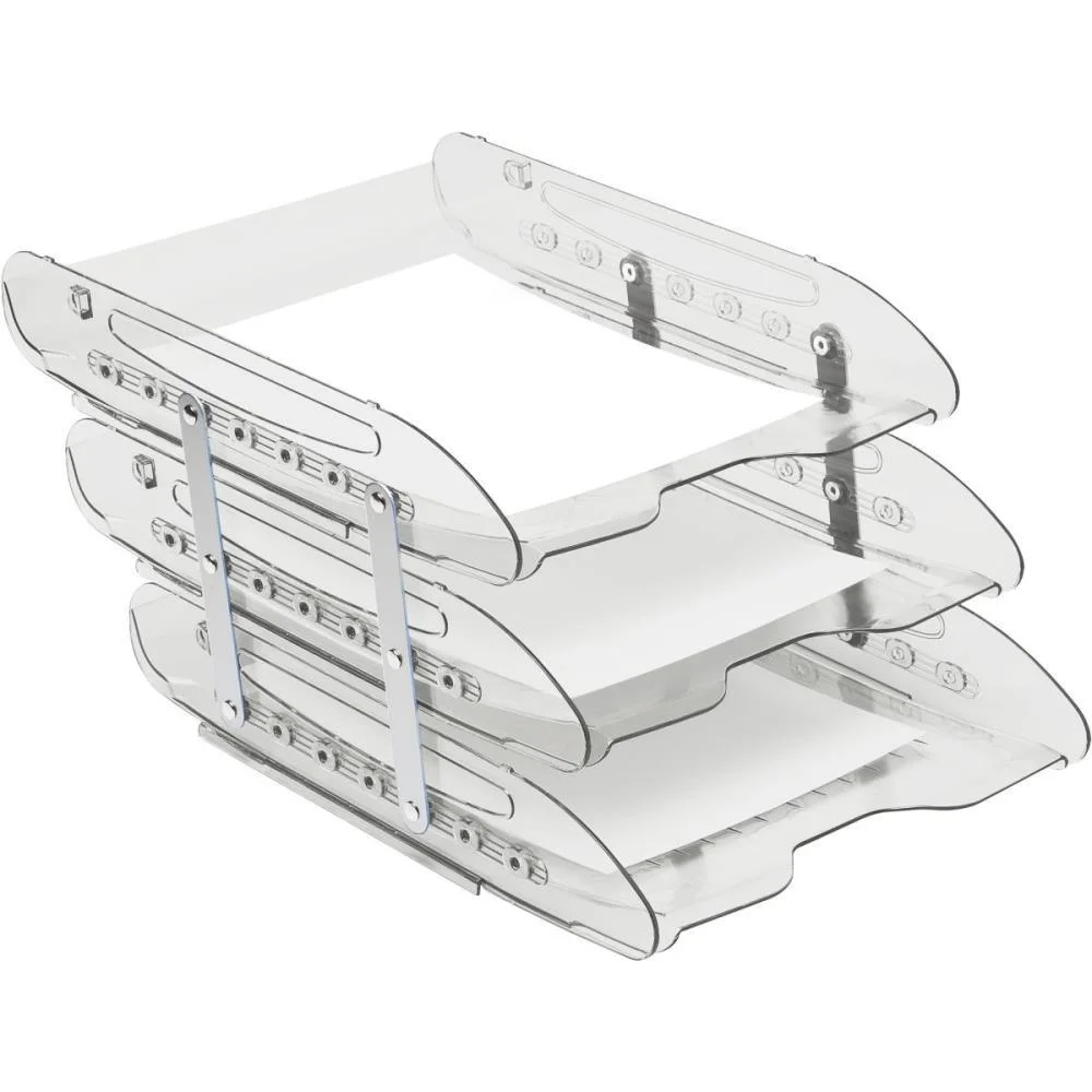 CAIXA CORRESPONDENCIA TRIPLA SUPER X CRISTAL ARTICULADA ACRIMET (UNIDADE) - imagem 3