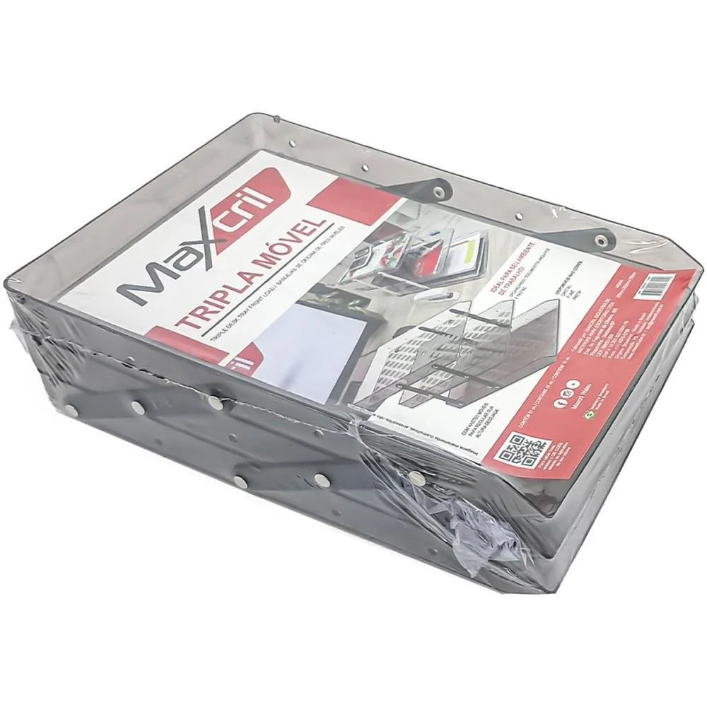 CAIXA CORRESPONDENCIA TRIPLA MOVEL FUME SELADA MAXCRIL (UNIDADE) - imagem 5