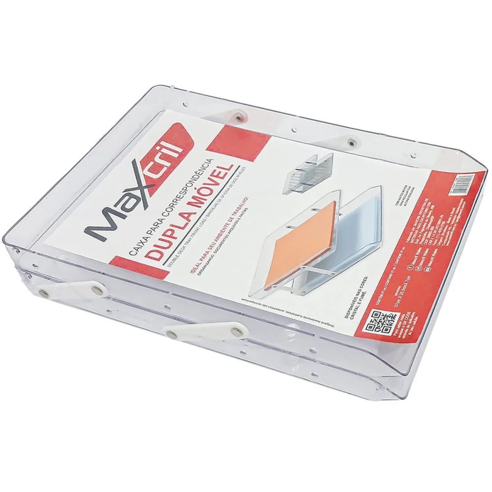 CAIXA CORRESPONDENCIA DUPLA MOVEL CRISTAL SELADA MAXCRIL (UNIDADE) - imagem 5