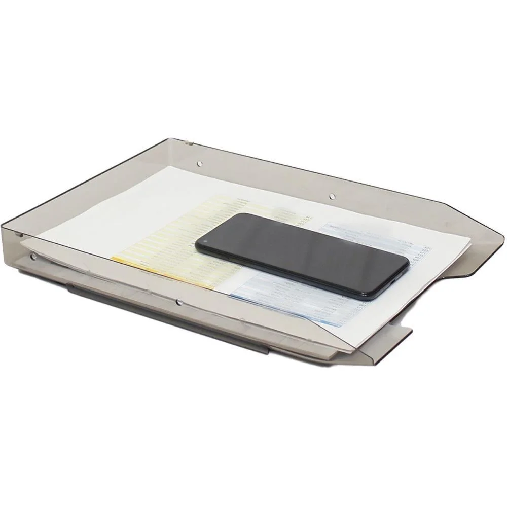 CAIXA CORRESPONDENCIA SIMPLES SLIM FUME SELADA MAXCRIL (UNIDADE) - imagem 4