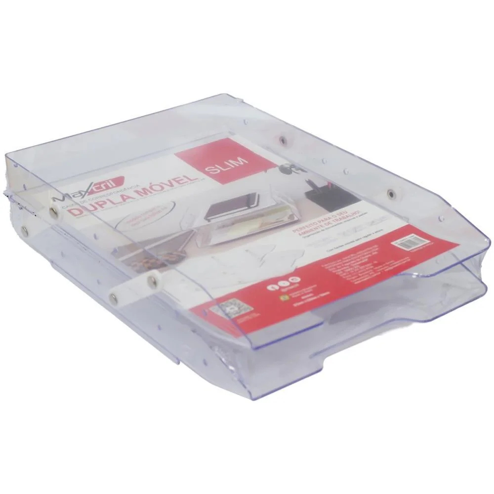 CAIXA CORRESPONDENCIA DUPLA SLIM MOVEL CRISTAL SELADA MAXCRIL (UNIDADE) - imagem 6