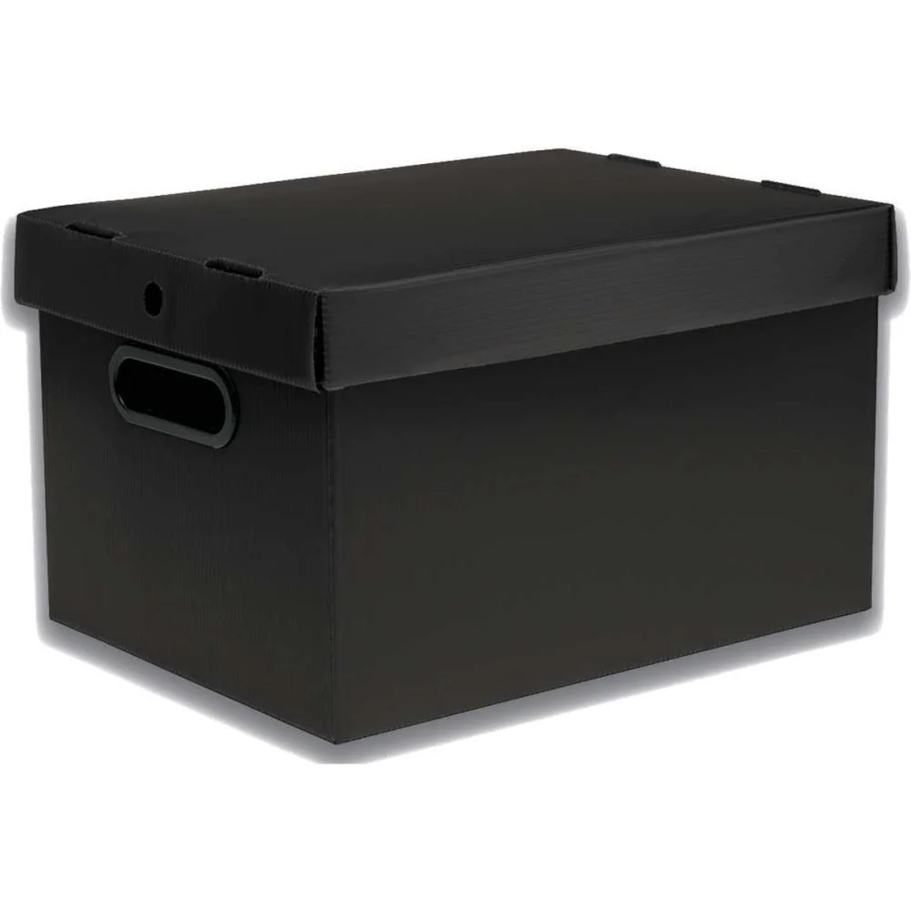 CAIXA ORGANIZADORA PRONTOBOX PRETO 440X320X260 GD POLYCART (UNIDADE) - imagem 2