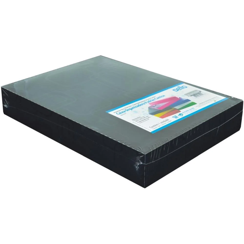 CAIXA ORGANIZADORA PADRAO CAMISA PRETA DELLO (UNIDADE) - imagem 4