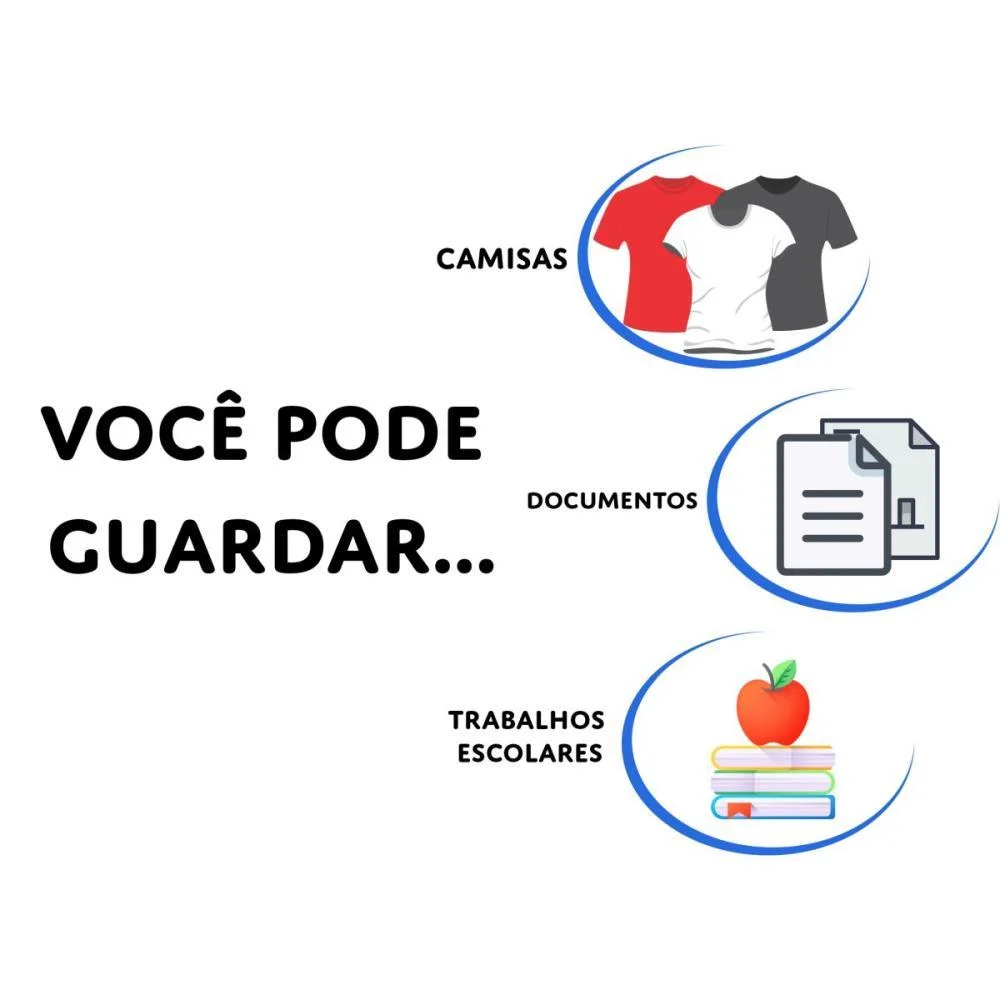 CAIXA ORGANIZADORA PADRAO CAMISA PRETA DELLO (UNIDADE) - imagem 5