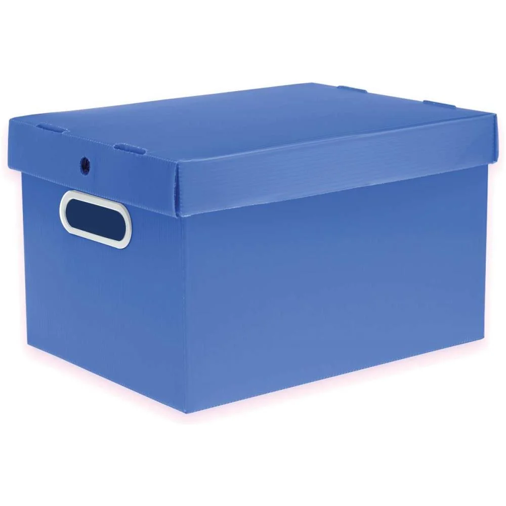CAIXA ORGANIZADORA PRONTOBOX AZUL 440X320X260 GD POLYCART (UNIDADE) - imagem 2