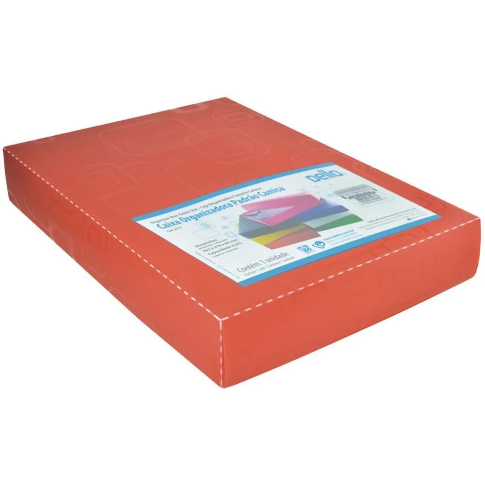 CAIXA ORGANIZADORA PADRAO CAMISA VERMELHO DELLO (UNIDADE) - imagem 4