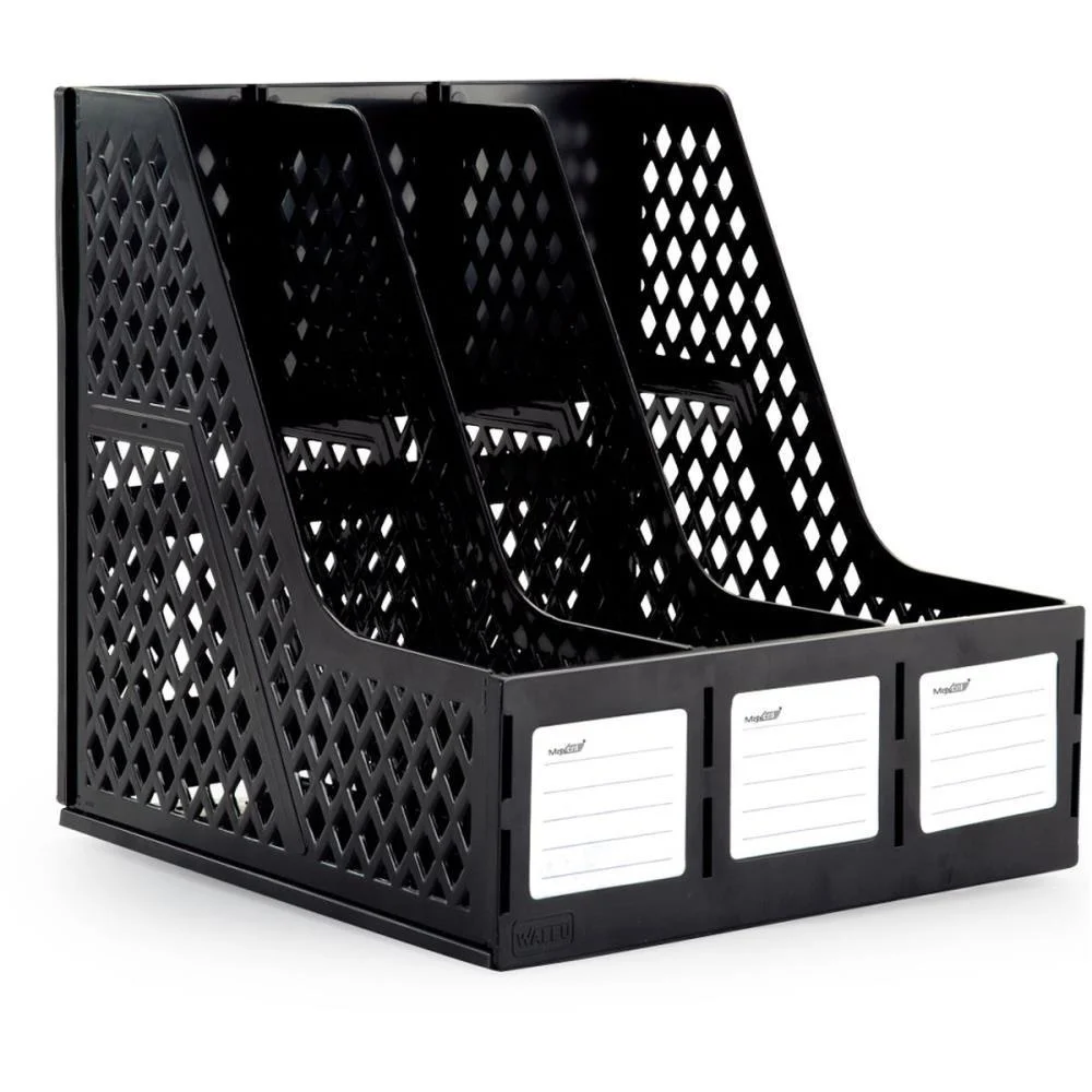 PORTA REVISTA ORGANIZADOR TRIPLO PRETO SELAD MAXCRIL (UNIDADE) - imagem 2