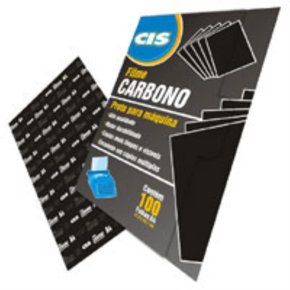 PAPEL CARBONO PARA MAQUINA CIS FILME PRETO A-4 SERTIC (CX.C/100) - imagem 3