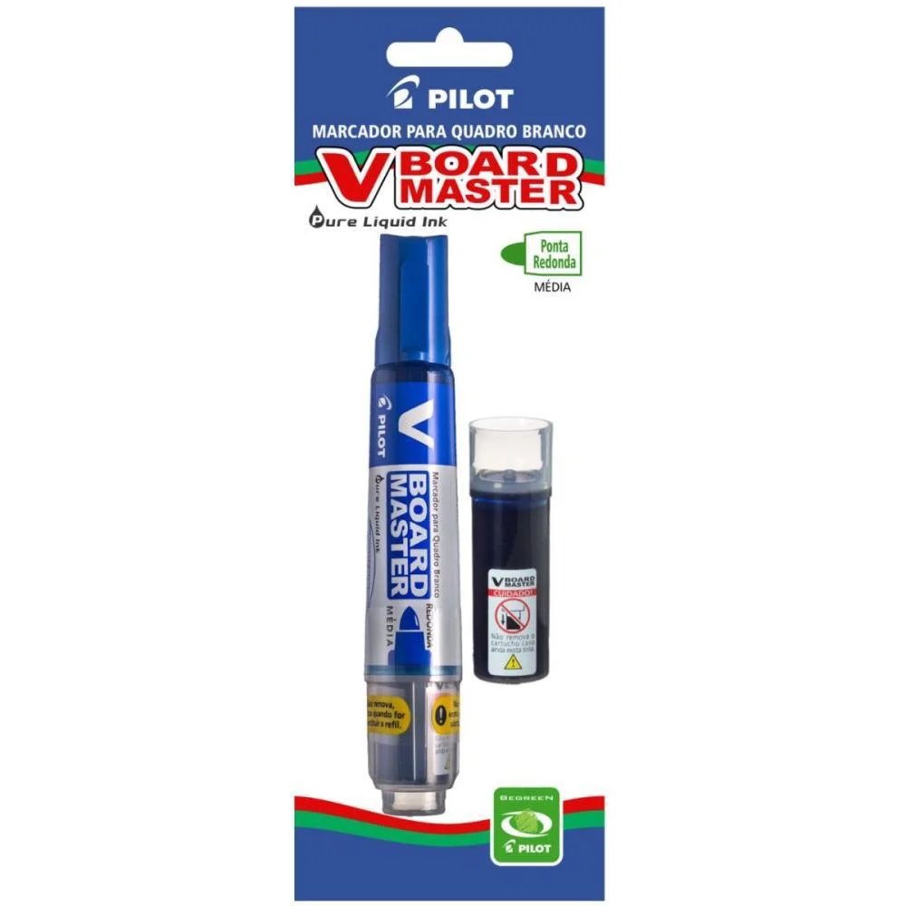 PINCEL QUADRO BRANCO WBMA-VBM RECARREG.REFIL AZUL PILOT (CX.C/12) - imagem 3