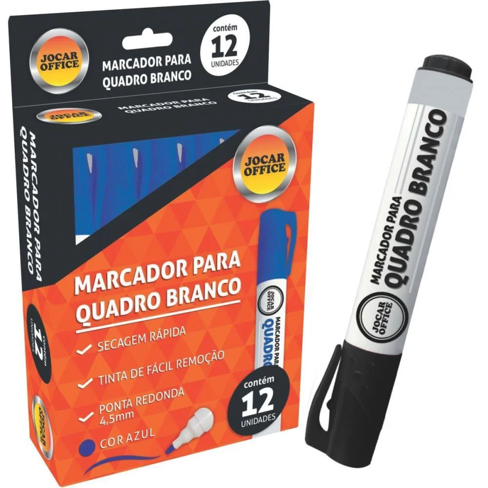 PINCEL QUADRO BRANCO JOCAR PRETO LEONORA (CX.C/12) - imagem 2